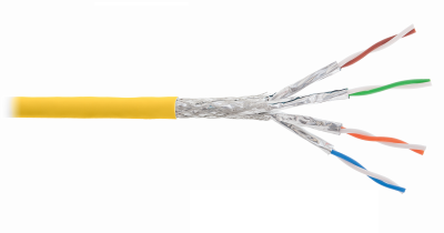 Кабель NIKOLAN S/FTP, 4 пары, Кат.8, 22 AWG, внутренний, LSZH, 500м 