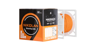 Кабель NIKOLAN U/UTP, 4 пары, Кат.6, 23 AWG, внутренний, PVC, 305м 